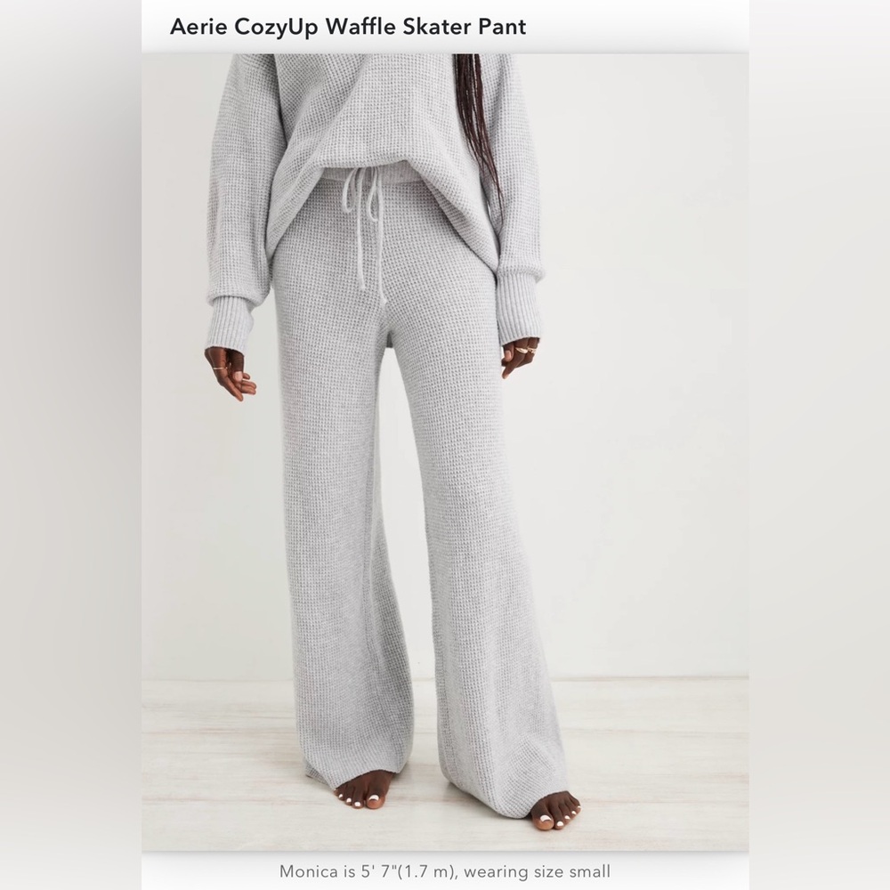 aerie waffle pant